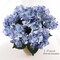 UV Blue Hydrangea Bush with 7 Silk Flowers &#x26; Foliage by Floral Home&#xAE;